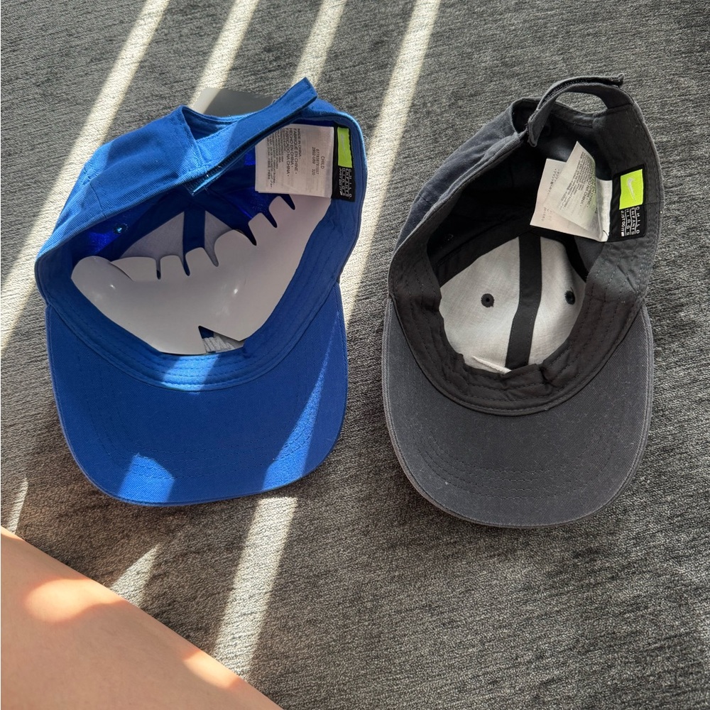 Nike Kids Caps in Blue and Dark Gray - Picture 4 of 4